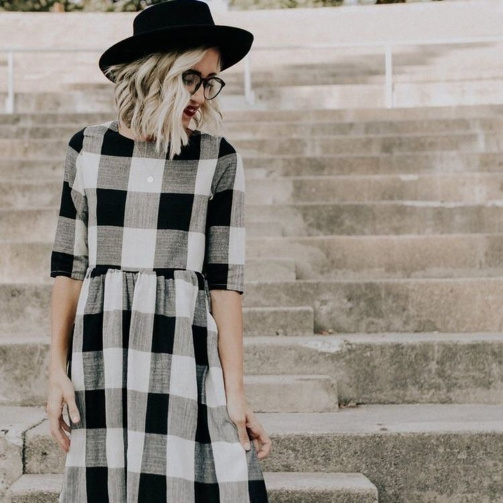 ROOLEE Buffalo Plaid Dress